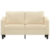 2-personers sofa 140 cm stof cremefarvet