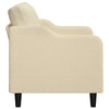 2-personers sofa 140 cm stof cremefarvet