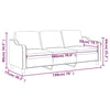 3-personers sofa 180 cm stof brun