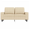 2-personers sofa 120 cm stof cremefarvet