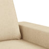 2-personers sofa 120 cm stof cremefarvet