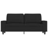 2-personers sofa 140 cm stof sort