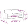 2-personers sofa 140 cm stof lysegul