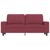 2-personers sofa 140 cm stof vinrød