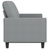 3-personers sofa 180 cm stof lysegrå