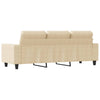 3-personers sofa 180 cm stof cremefarvet