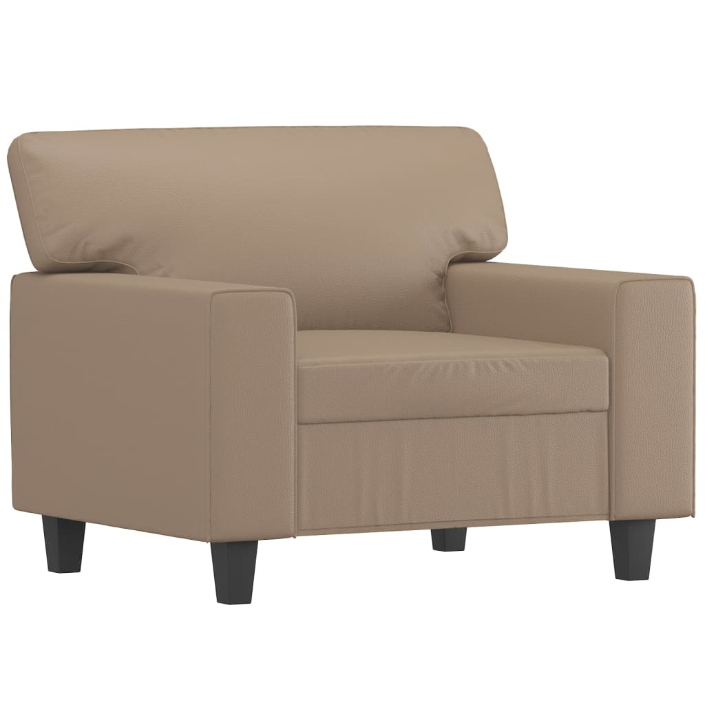 lænestol 60 cm kunstlæder Cappuccino
