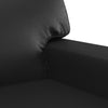 2-personers sofa 120 cm kunstlæder sort
