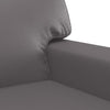 2-personers sofa 120 cm kunstlæder grå