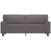 2-personers sofa 140 cm kunstlæder grå