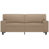2-personers sofa 140 cm kunstlæder cappuccino