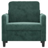 lænestol 60 cm velour lysegrøn