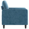 lænestol 60 cm velour Blå