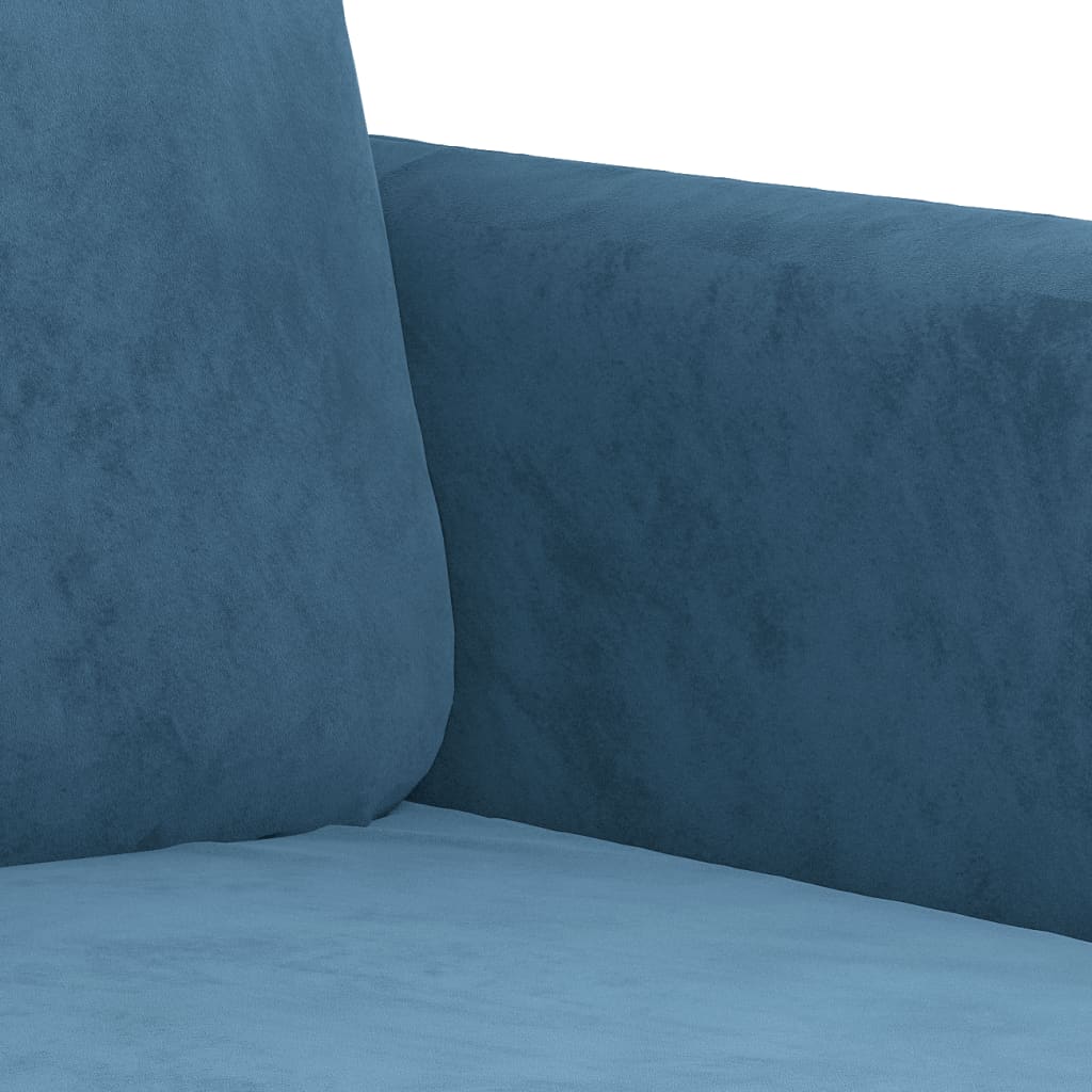 lænestol 60 cm velour Blå