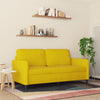 2-personers sofa 140 cm fløjl gul