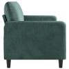 3-personers sofa 180 cm fløjl mørkegrøn