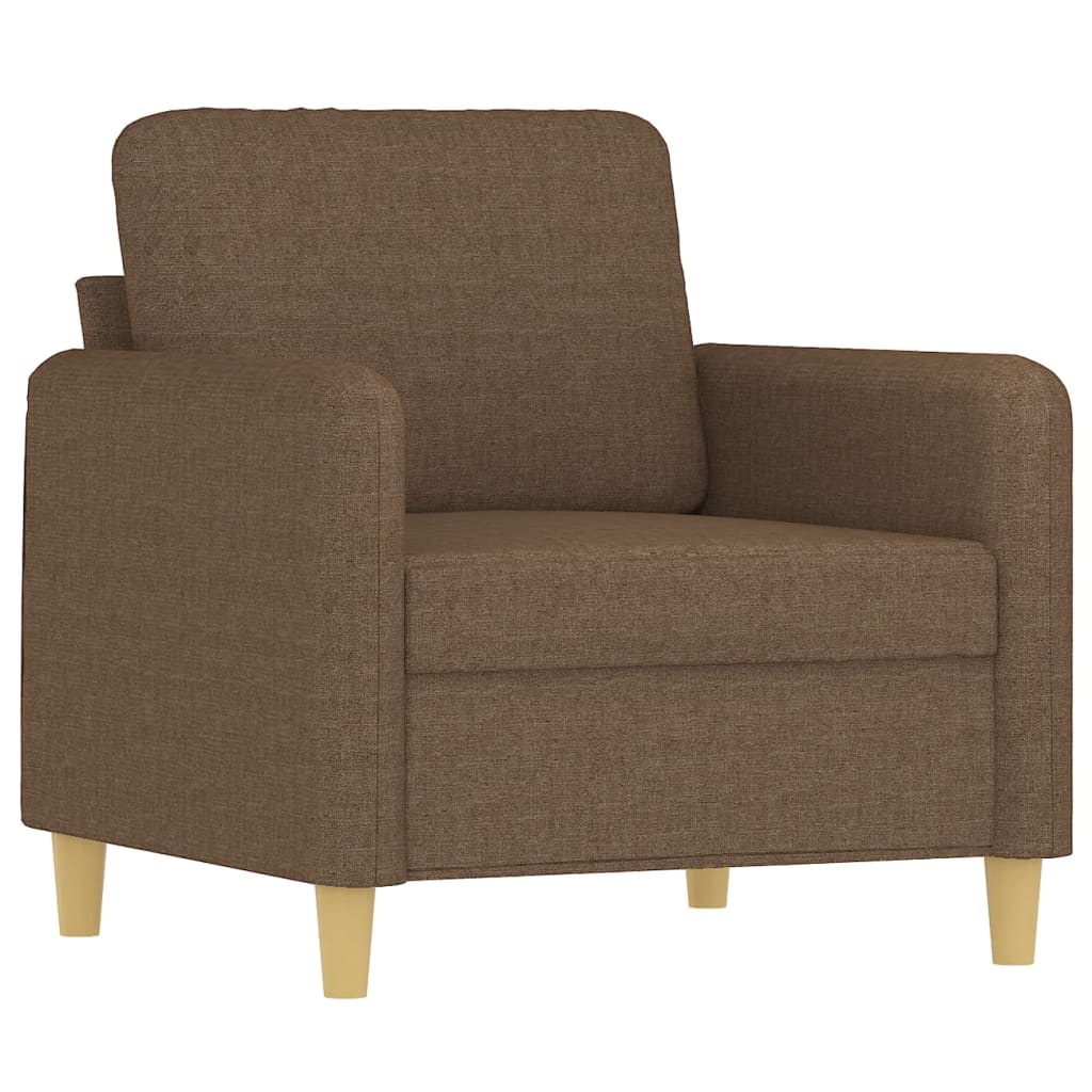 lænestol 60 cm stof brun