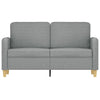 2-personers sofa 120 cm stof lysegrå