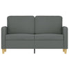 2-personers sofa 120 cm stof mørkegrå