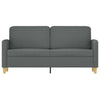 2-personers sofa 140 cm stof mørkegrå