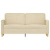 2-personers sofa 140 cm stof cremefarvet