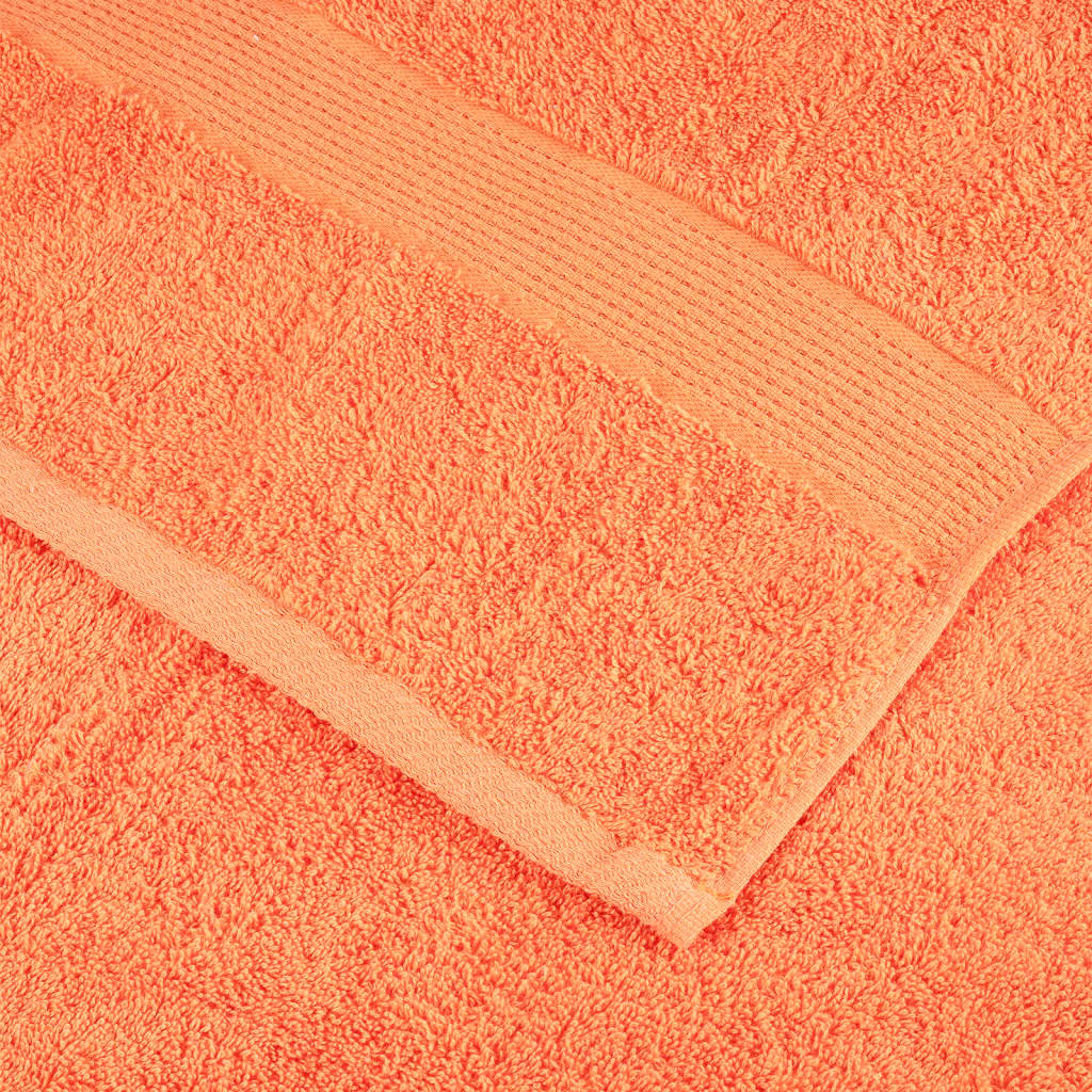 Premium badehåndklæder SOLUND 4 stk. orange 100x150 cm 600 gsm