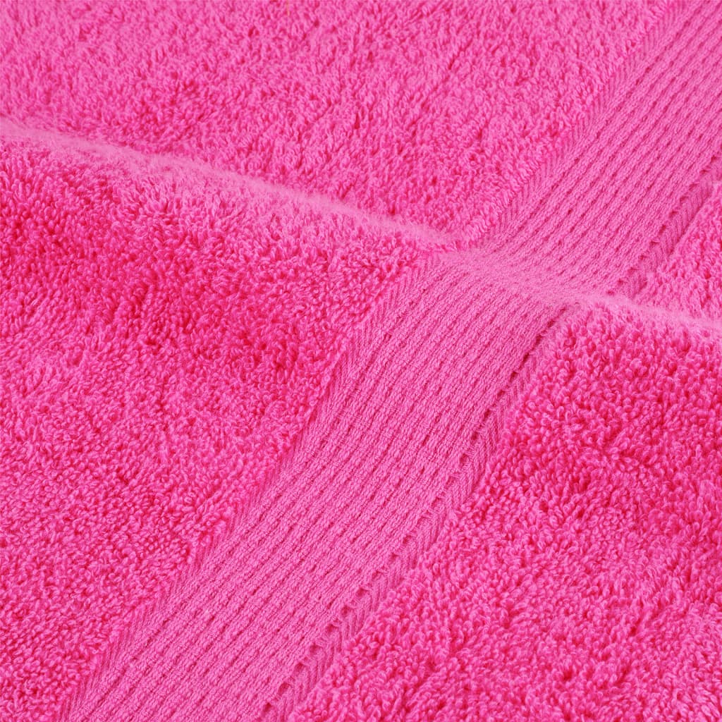 håndklæder SOLUND 10 stk. Premium 100x200 cm 600 g/m2 pink