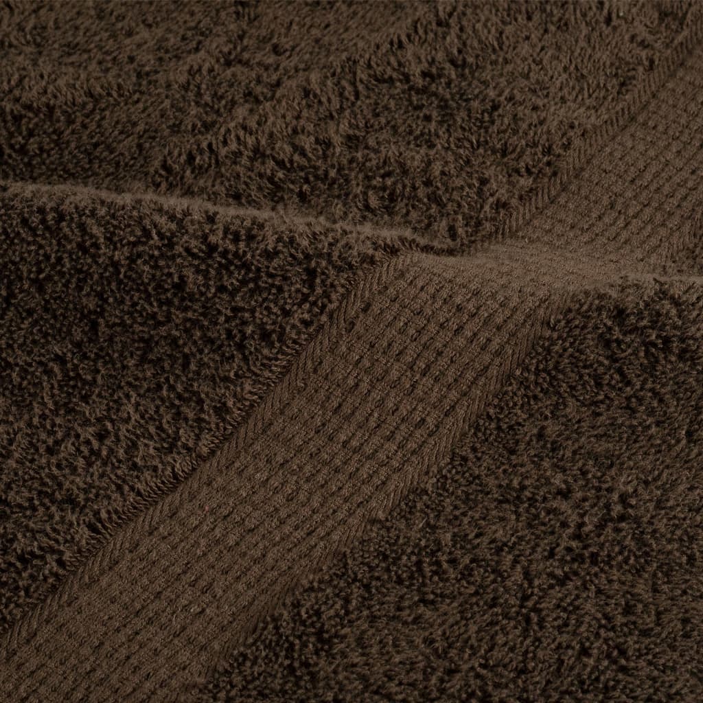 håndklæder 12 stk. Premium SOLUND 600 g/m2 brun