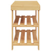 skostativ med 3 hylder 70x27,5x45 cm bambus