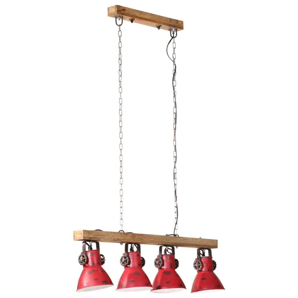 loftlampe 25 W 90x24x111 cm E27 rustik rød