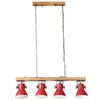 loftlampe 25 W 90x24x111 cm E27 rustik rød