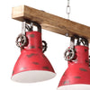 loftlampe 25 W 90x24x111 cm E27 rustik rød