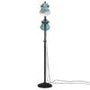 gulvlampe 25 W 25x25x90/140 cm E27 rustik blå