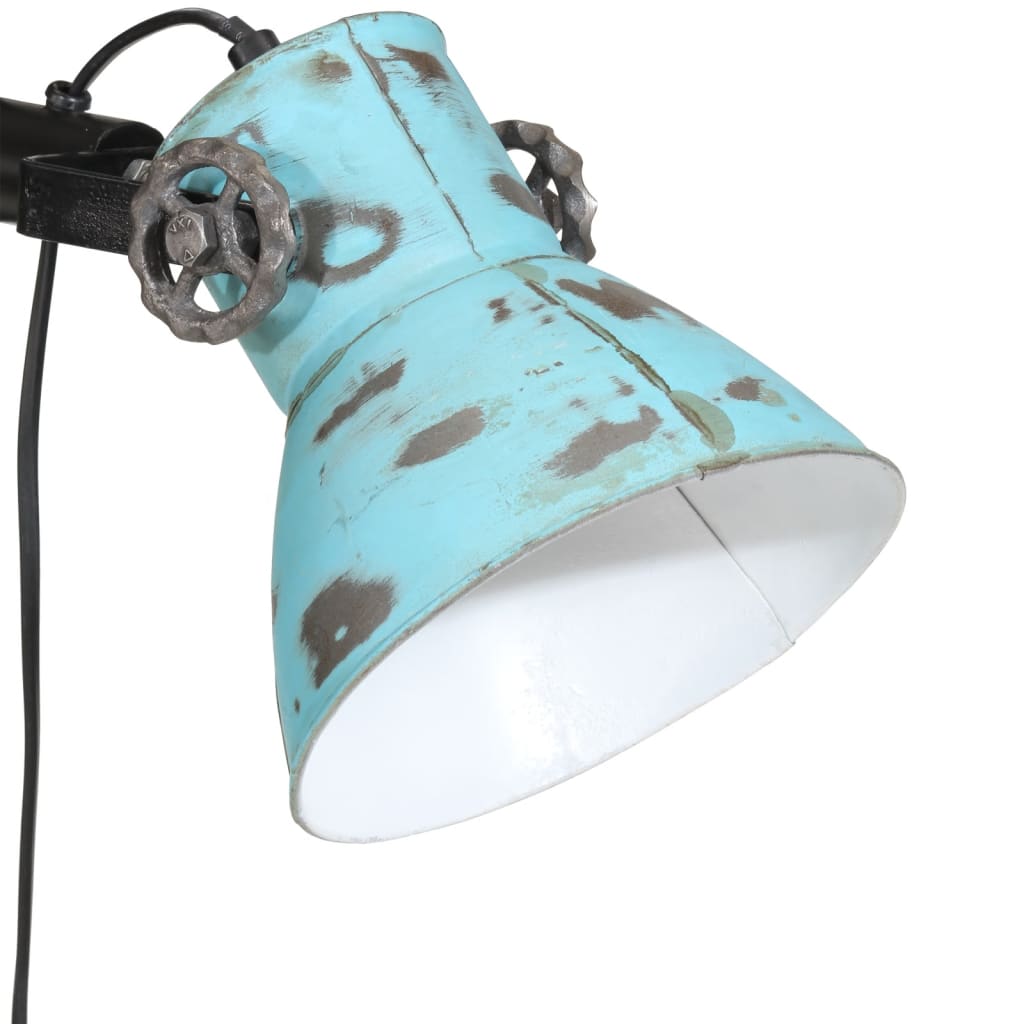 gulvlampe 25 W 25x25x90/140 cm E27 rustik blå