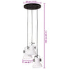 pendel 25 W rund 30x30x100 cm E27 hvid