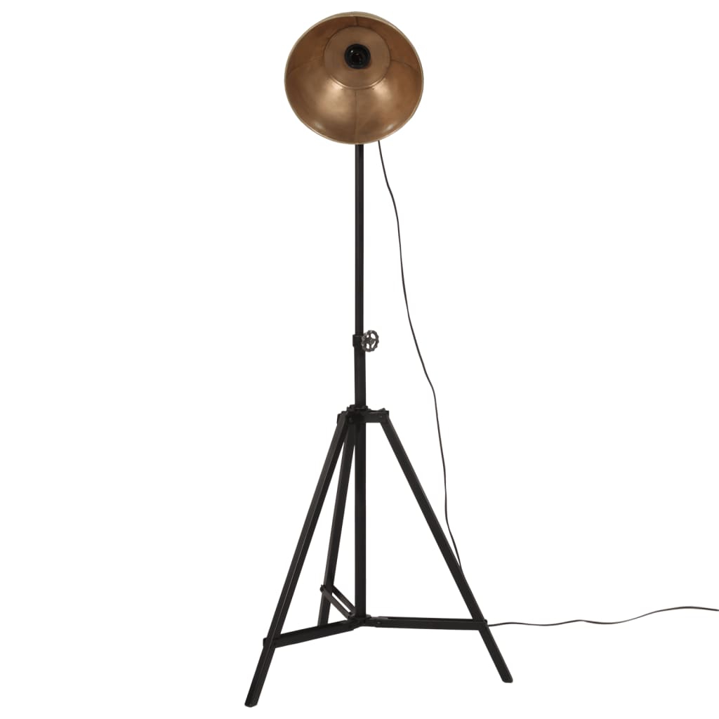 gulvlampe 61x61x90/150 cm 25 W E27 antik messingfarve