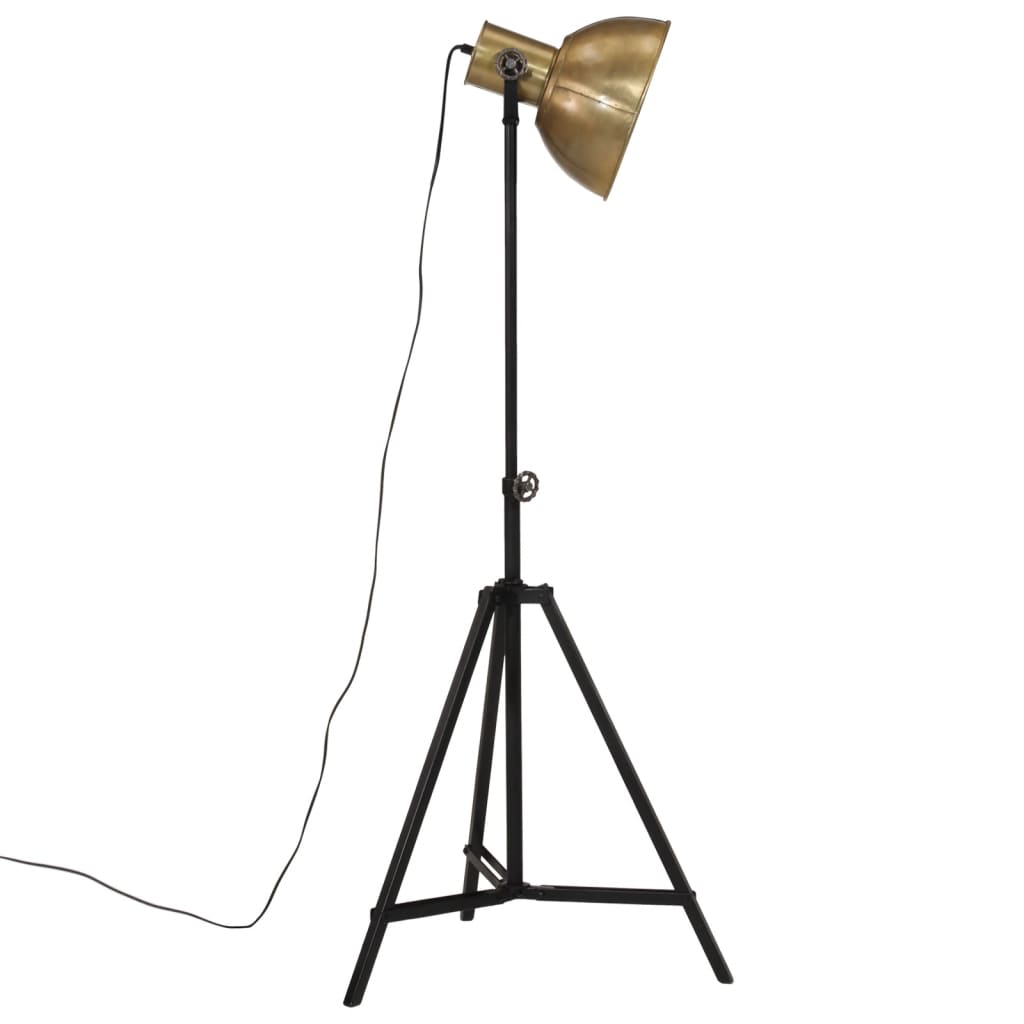 gulvlampe 61x61x90/150 cm 25 W E27 antik messingfarve