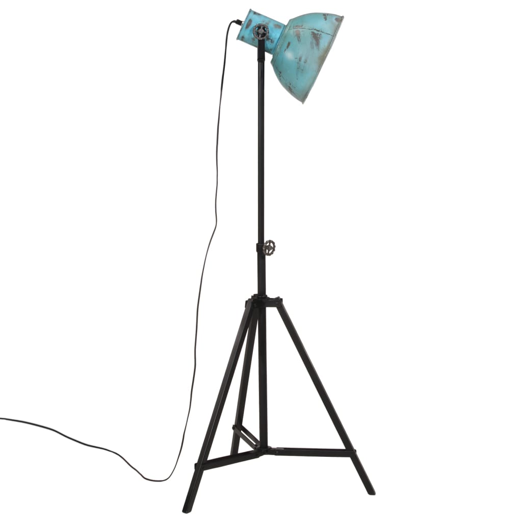 gulvlampe 25 W 61x61x90/150 cm E27 rustik blå