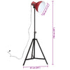 gulvlampe 25 W 61x61x90/150 cm E27 rustik rød