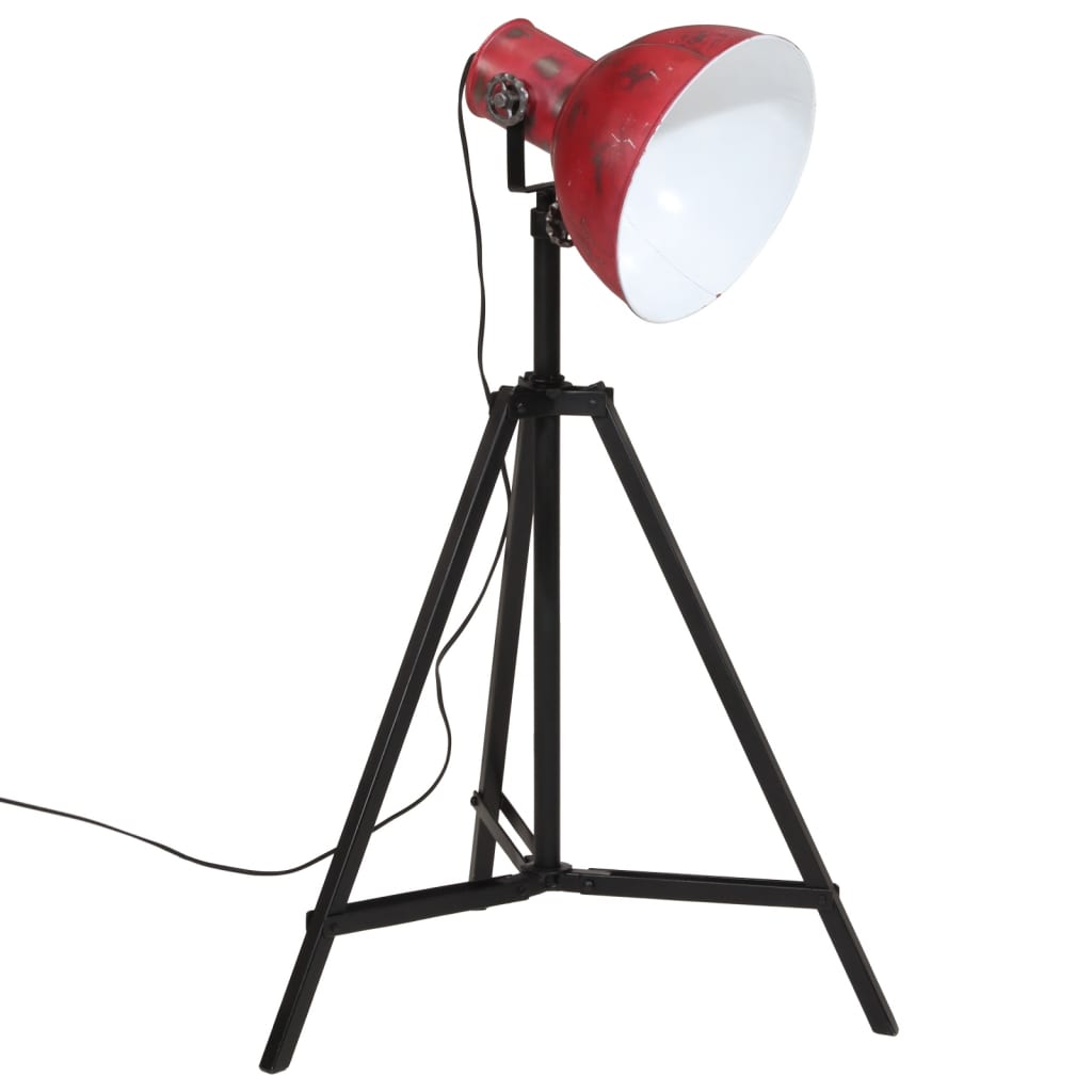 gulvlampe 25 W 61x61x90/150 cm E27 rustik rød
