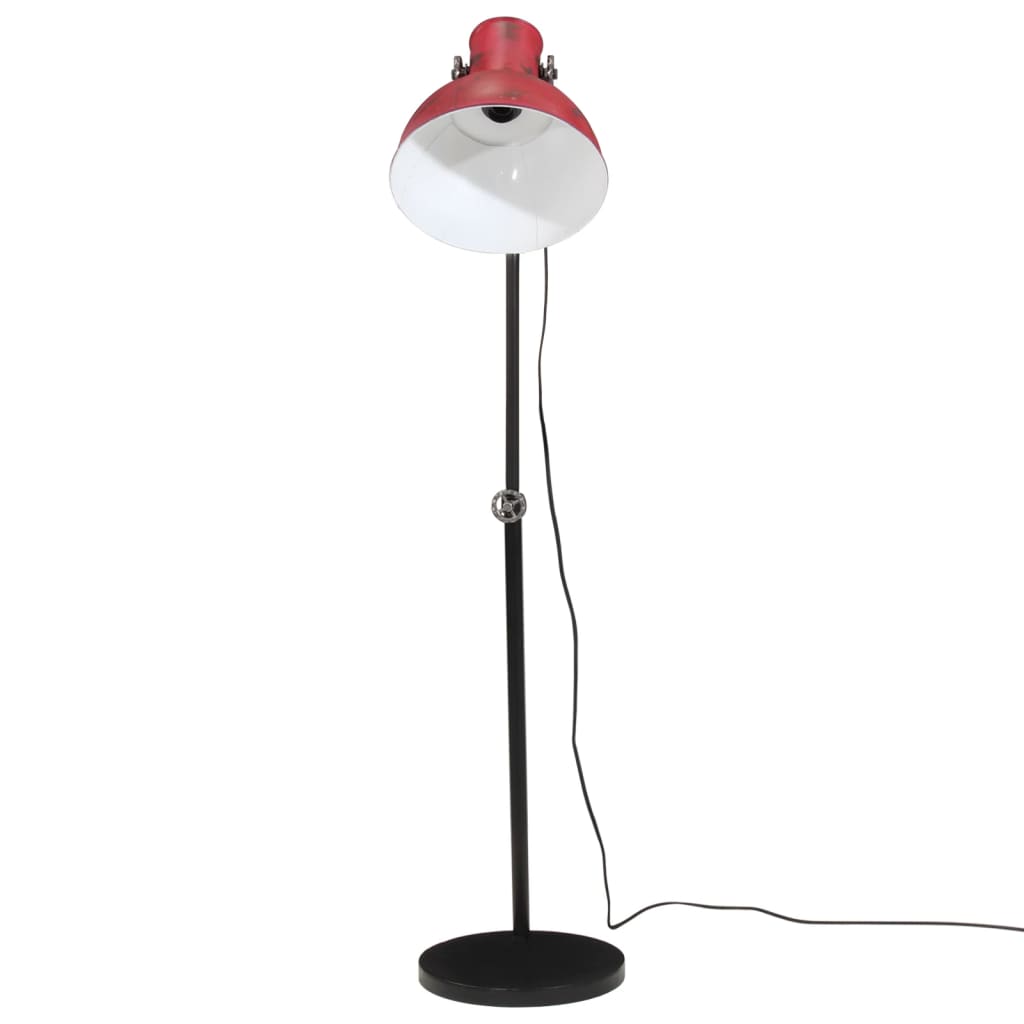 gulvlampe 25 W 30x30x90-150 cm E27 rustik rød