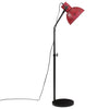 gulvlampe 25 W 30x30x90-150 cm E27 rustik rød