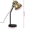 skrivebordslampe 17x17x60 cm 25 W E27 antik messingfarve