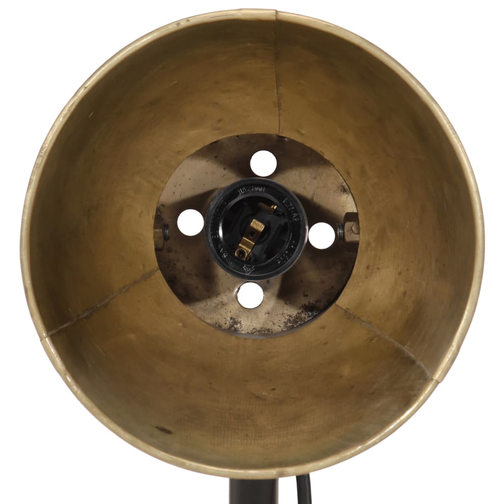 skrivebordslampe 17x17x60 cm 25 W E27 antik messingfarve