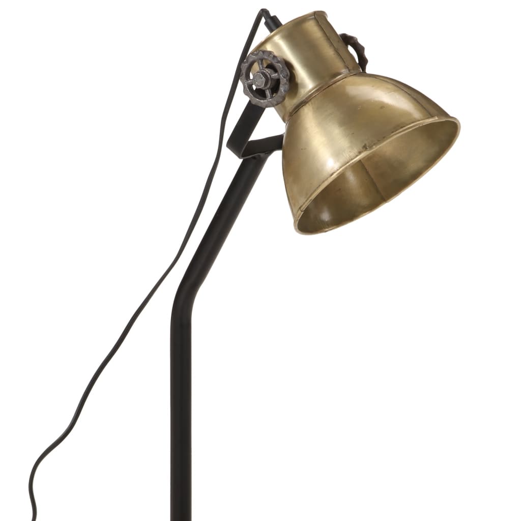 skrivebordslampe 17x17x60 cm 25 W E27 antik messingfarve