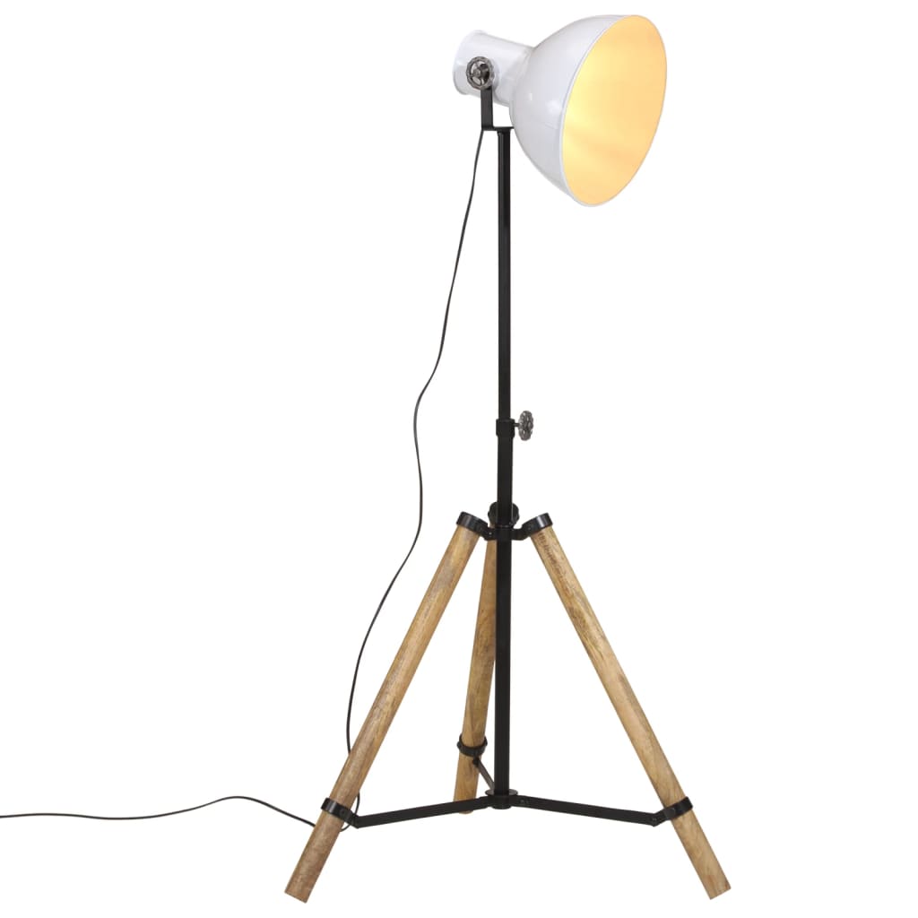 gulvlampe 75x75x90-150 cm 25 W E27 hvid