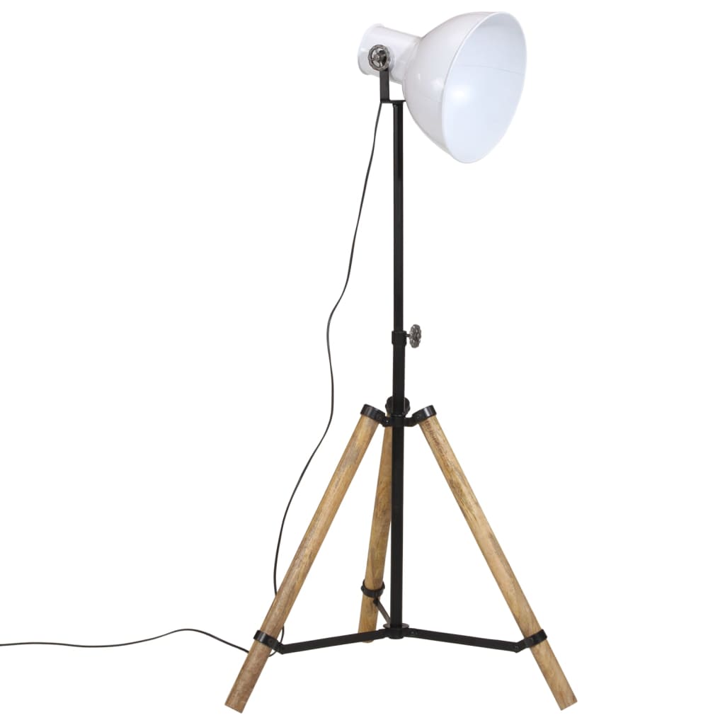 gulvlampe 75x75x90-150 cm 25 W E27 hvid