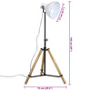 gulvlampe 75x75x90-150 cm 25 W E27 hvid