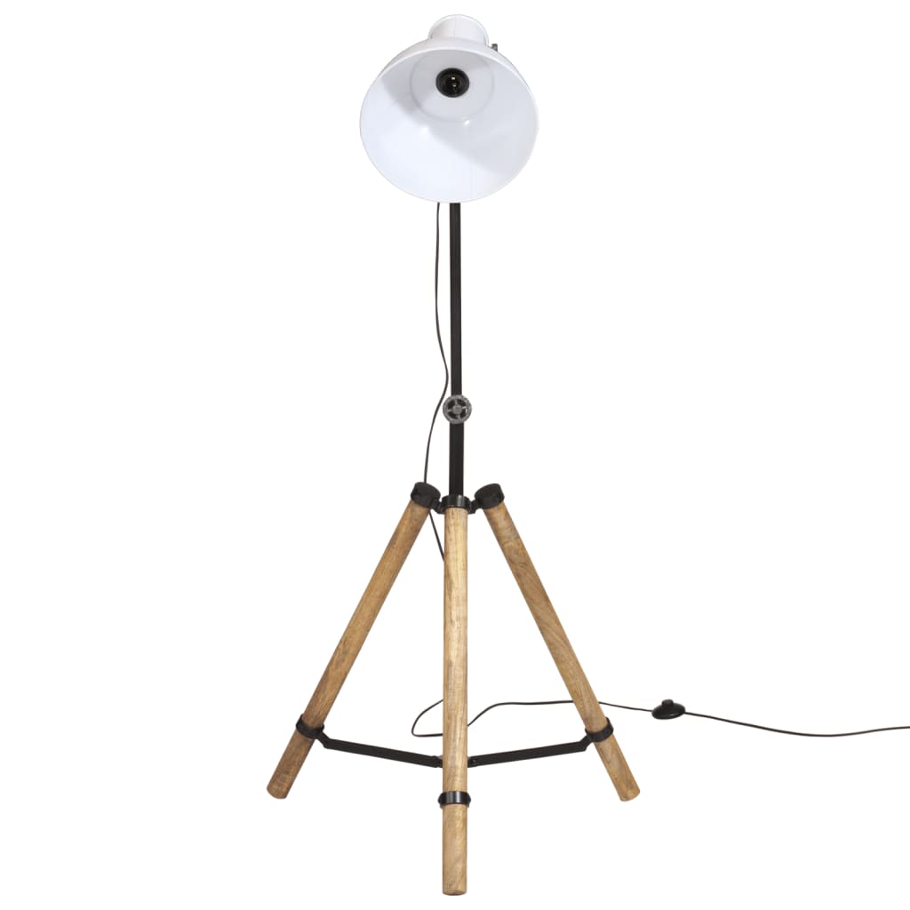 gulvlampe 75x75x90-150 cm 25 W E27 hvid