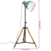 gulvlampe 25 W 75x75x90-150 cm E27 rustik blå